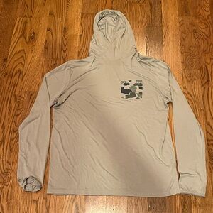 Mens Free Fly Hooded Longsleeve L
